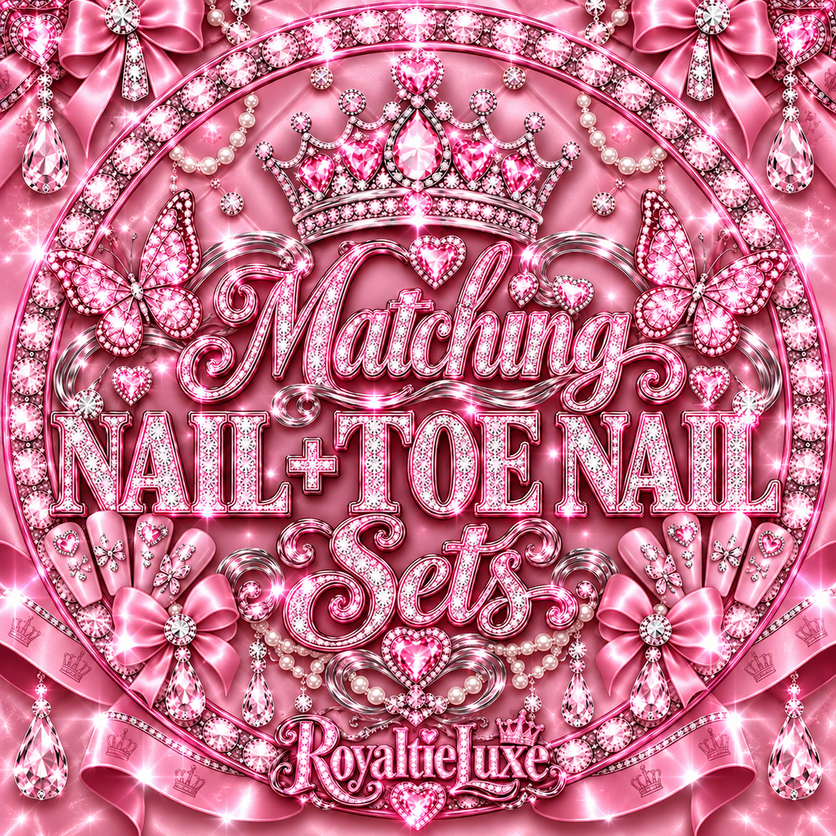 ♡ Matching Nail + Toe Nail Sets ♡