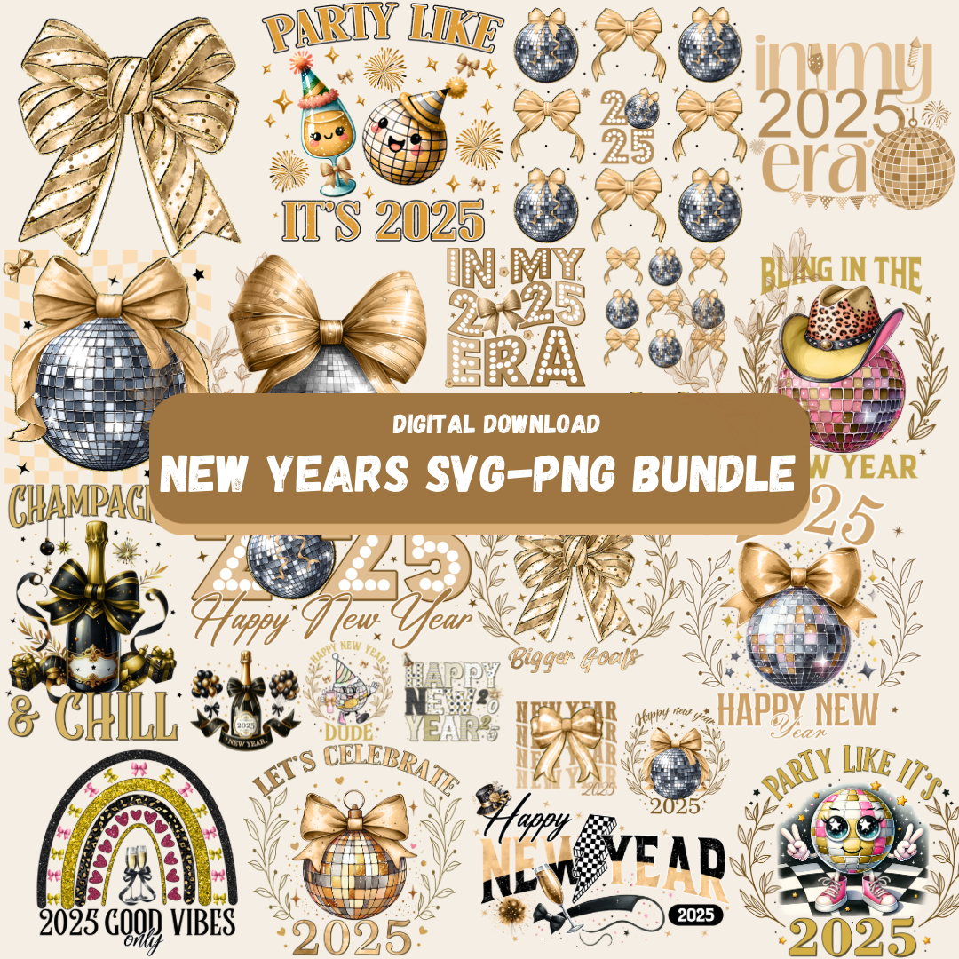 New years PNG-SNG Bundle