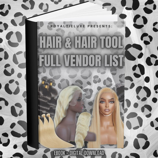 Hair & Hair Tools Vendor List