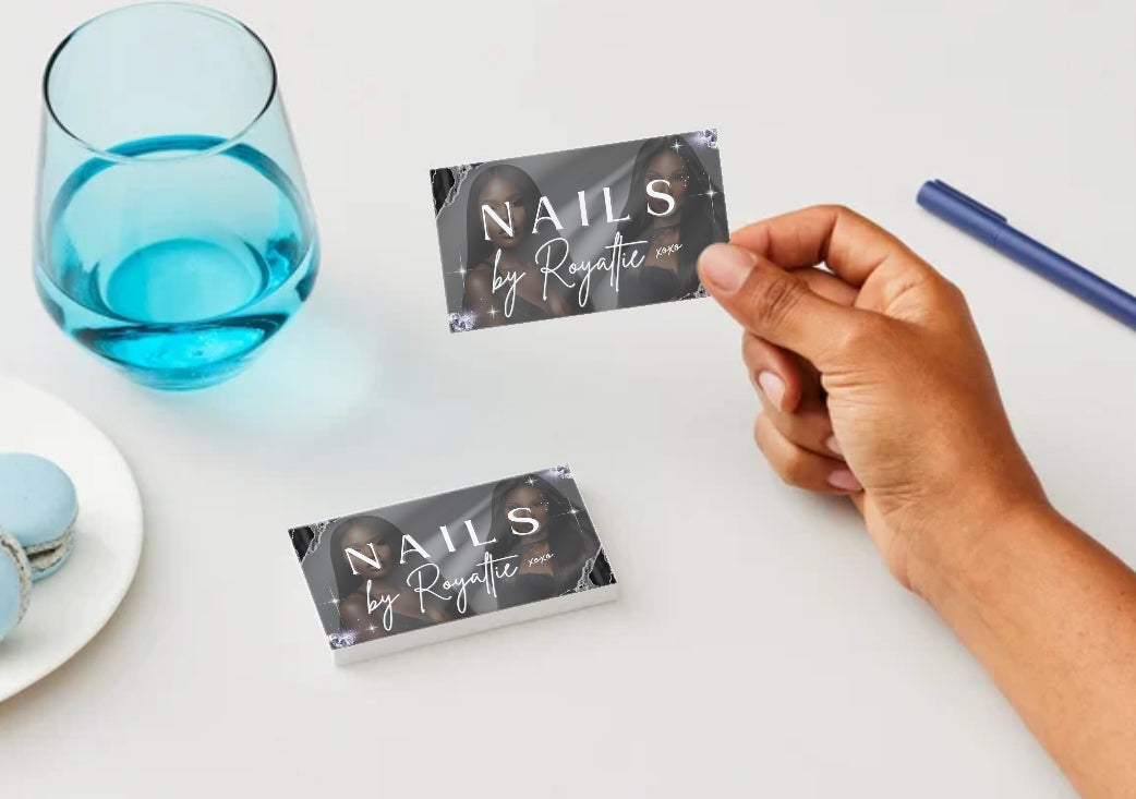 Grey & Silver Premade Business Card